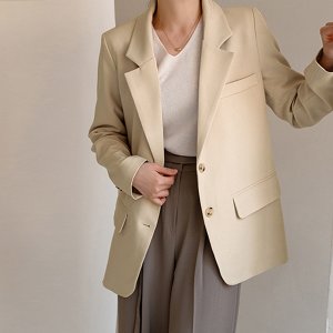 여성 레터링 긴팔 자켓 아우터 봄옷 캔마트