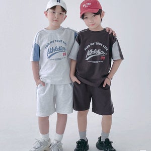 [MADE] 블록 스티치 라인 상하세트, 남자아이 아동복 유아 의류 어린이 키즈 주니어 초등 남아옷 쇼핑몰 베리클로젯