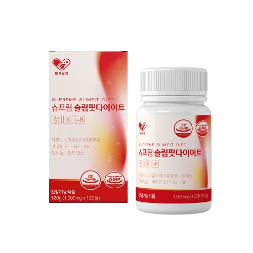 헬시알엔 슈프림 슬림핏 다이어트 <b>1000mg</b> x 120정, 1개