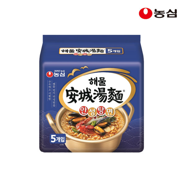 Anseongtangmyeon Seafood Anseongtangmyeon 112g, 5 Packs