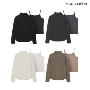 마예도르 [홈쇼핑인기]마예도르 울메탈 시스루 풀오버+나시 SET