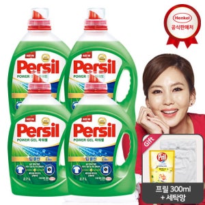퍼실 딥클린 파워젤 2.7Lx4개 겸용_프릴300+세탁망