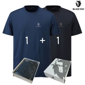 [롯데백화점] 블랙야크 25SS 남녀공용 하절기 2팩 반팔티셔츠 공용라운드더블반팔티 1BYRTXU902 (BON) LE1219051964