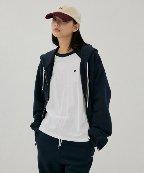 [클로브] New Active Oversized Hoody Zip-up (Dark Navy) CLHPFA003DN