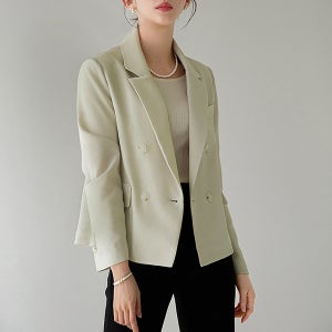 이프 뒤트임 홑겹 자켓[홑겹자켓,봄아우터,봄자켓,트임자켓,하객룩,오피스룩,40대여성의류]