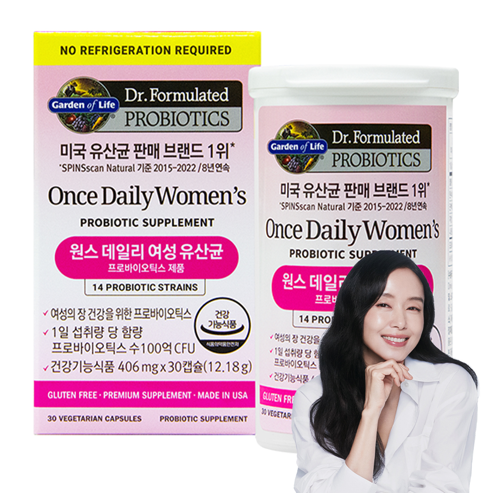 <b>가든오브라이프</b> 닥터포뮬레이티드 원스 데일리 여성 유산균  30정  1개