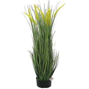 조화 강아지풀 포트 그린 120cm 4개 세트 인조 식물 부들 버들강아지 팜파스 뮬리 억새풀 그래스 조경