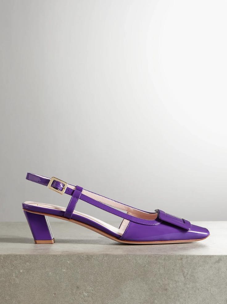 로저비비에 슬링백 펌프스 ROGER VIVIER Belle Vivier 45 patent-leather slingback pumps 1647597349741303