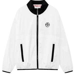 UTAA Mono Tape Compact Windbreaker Jumper : Womens White (UE2JPF430WH)