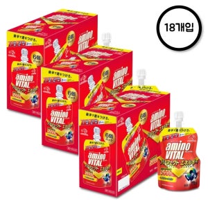 [18개입] 아미노바이탈 5000 mg 아미노샷 런닝 자전거 마라톤 파워젤 에너지젤 130g