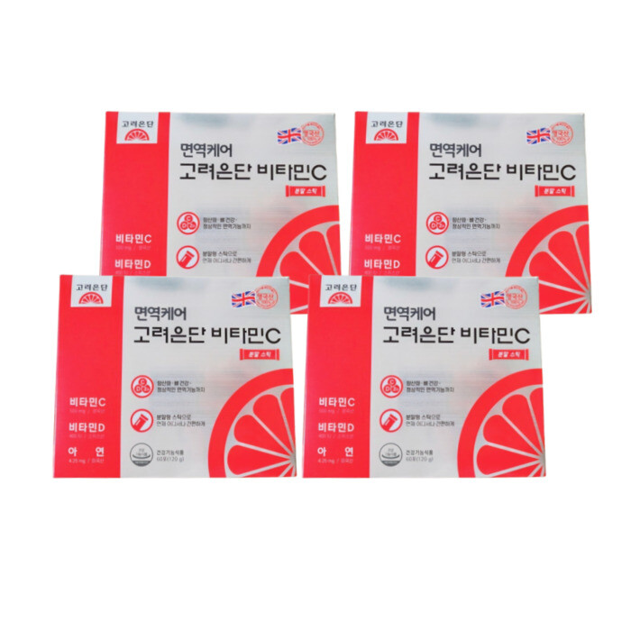 <b>고려은단</b> 면역케어 <b>고려은단</b> 비타민C 분말 스틱 60포 4개