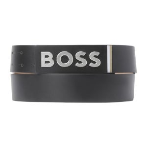 보스골프 메탈 빅 로고 골프 벨트 MAN BLACK