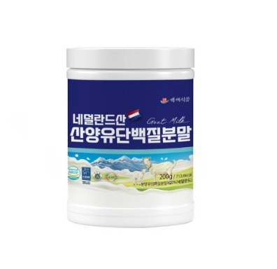 백세식품 네덜란드산 <b>산양유 단백질분말  200g</b>, 5개