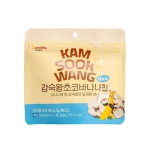 감숙왕 초코 바나나칩 화이트 45G(봉)