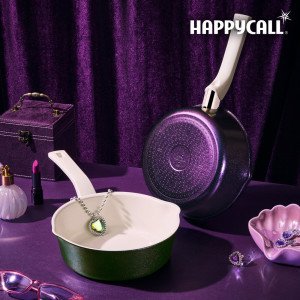 HC해피콜 본사직영 해피콜 플렉스 팬 샤이니 IH 20cm 2종 택1 (그린/퍼플)