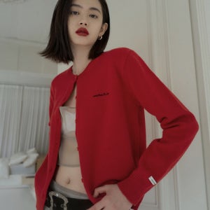 [오버듀플레어] OVERDUE WOOL CARDIGAN_RED OF53CD401RD