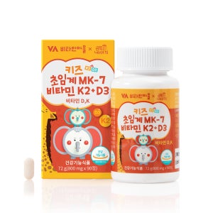 금쪽같은내새끼 키즈 초임계 MK-7 비타민K2 + D3 90정 (3개월분)