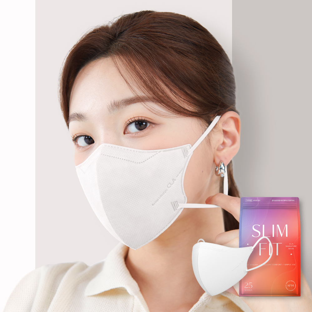 커네스트 CLA 슬림핏 새부리형 마스크 M(중형), 화이트, 100개