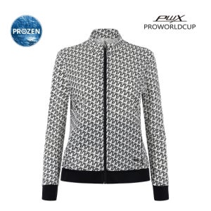 프로월드컵 여성 레저형 프린트 메쉬 자켓 | 화이트 Q125-5401-1-WT