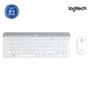 로지텍 코리아 MK470 슬림 무선 키보드 마우스 세트 화이트