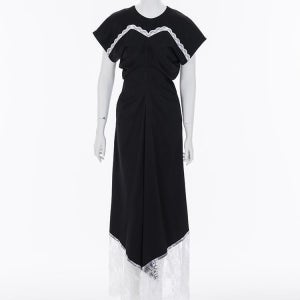 블랙 화이트 폴리나 드레스 MM25SS-KN029