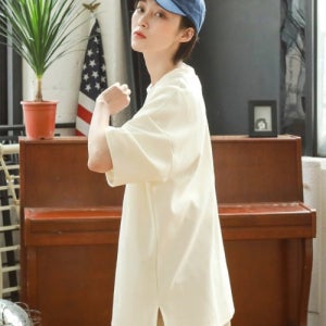 [제멋] 에디 오버핏 반팔티셔츠 크림 KJST2189 1746056