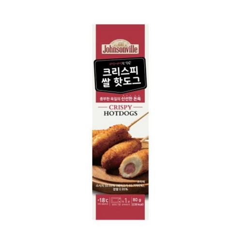 우양 쟌슨빌 크리스피 쌀 핫도그