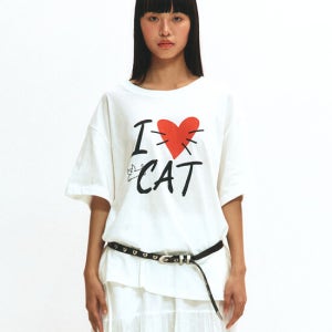아수라 Love Cat Boxi T (White)