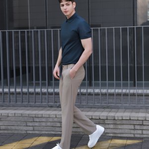 [헤지스 골프] [LF몰단독][ONLINE EXCLUSIVE] 베이지 남성 듀얼무브 여름 팬츠 HUPA5B911I2