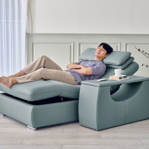 [리퍼상품]시네마 전체 통가죽 모션베드