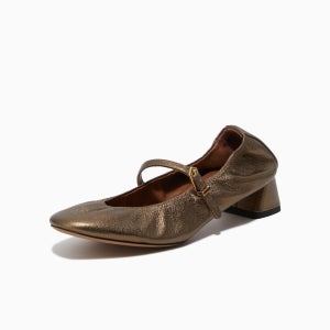 [LANVIN] 골드 페이턴트 메리제인 발레리나 / LV2F1ASZ003W_GD
