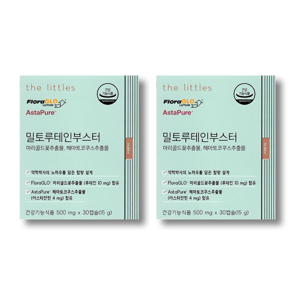 <b>더리틀스</b> 밀토루테인부스터 <b>아스타잔틴</b>  30정  2개