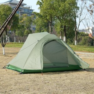 3인용 더블 레이어 초경량 텐트(그린) 비박 백패킹 기념품 판촉물 맞춤제작