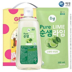 애경 순샘라임500용기 순샘300리필 2종세트 기념품 판촉물 맞춤제작