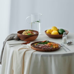 [자주] 아카시아 낮은볼 24cm - 다크 브라운 (J70N9013224)