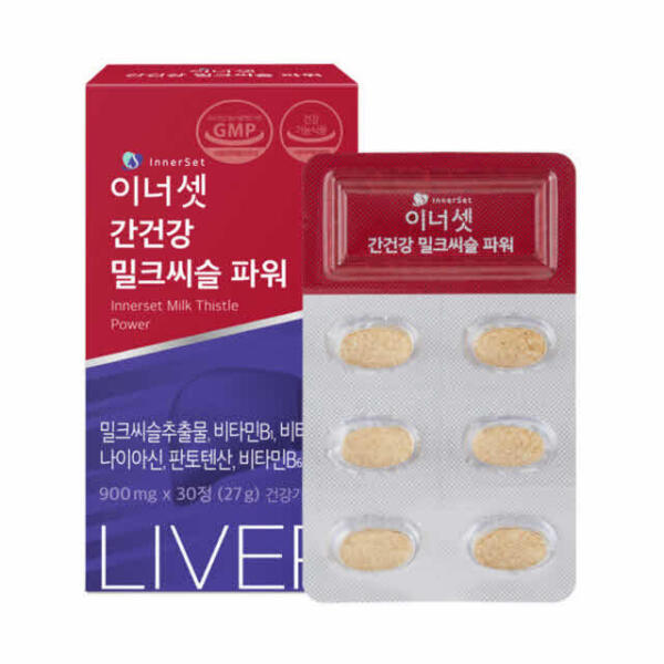 [아트박스] 아트박스/아도라하우스 이너셋 간건강 <b>밀크씨슬 파워</b> 900mgx30정