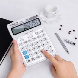 EL 사무용 대형 화이트 계산기 CA767 기념품 판촉물 맞춤제작