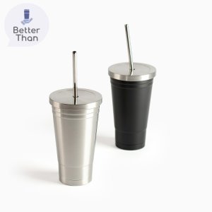 [보틀로만] 이중진공스텐빨대 텀블러(스타벅스 동일제품) 550ml 기념품 판촉물 맞춤제작