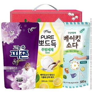 베이킹소다 뽀드득주방세제 피죤 3종 선물세트 기념품 판촉물 맞춤제작