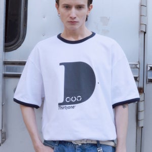 [디써티원] D: Logo Ringer T-Shirt (White) DU25UK3014WT