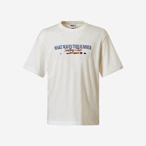 휠라 FILA 세일링 레터링 수피마 반팔티 FS2RSH2118X