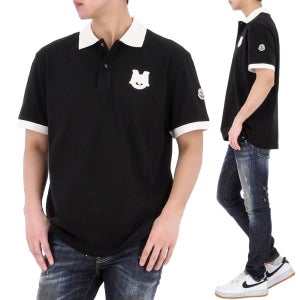 몽클레르 빅로고 반팔 폴로 티셔츠 8A00005 89A16 999 25SS 몽클레어 빅 로고 패치 129925769