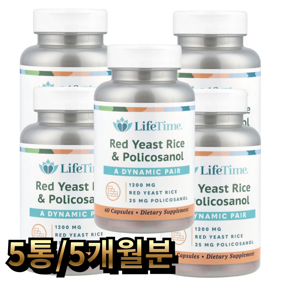 LifeTime Vitamins 홍국 폴리코사놀  1개  300정