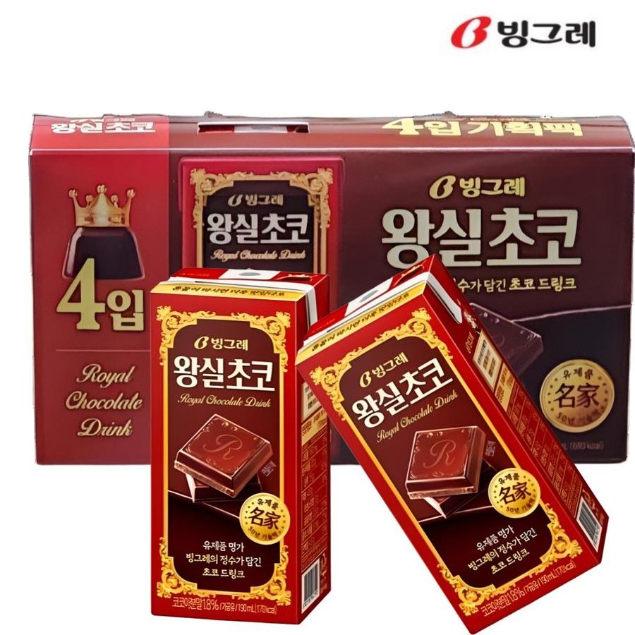 왕실 초코 우유 초콜릿 멸균우유