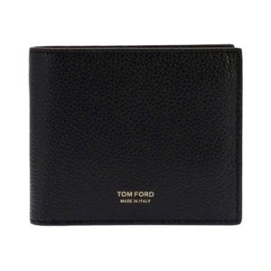 톰포드 Grain Leather Classic Bifold Wallet Black 그레인 레더 클래식 반지갑 블랙 144664