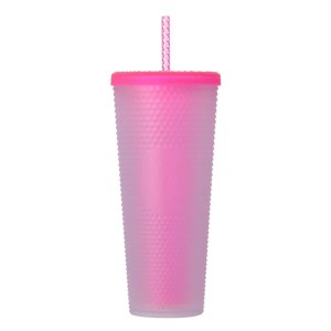 스타벅스 네온 핑크 로고 콜드컵 텀블러 710ml