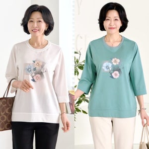 [엄마옷 로즈맘] 송새라운드티셔츠