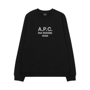 아페쎄 루퍼스 블랙 스웨트셔츠 A P C Rufus Sweatshirt Black