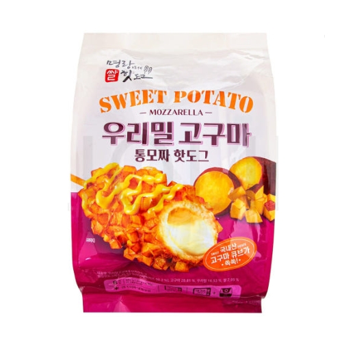 명랑시대쌀핫도그 우리밀 고구마 통모짜 핫도그