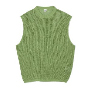 [파르티멘토] 메쉬 네트 니트 베스트 민트 Mesh Net Knit Vest Mint